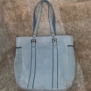 Coach suede handbag